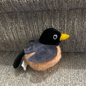 Wild Republic Audubon Mountain Bird Robin Plush Realistic Stuffed Call Sound 6"